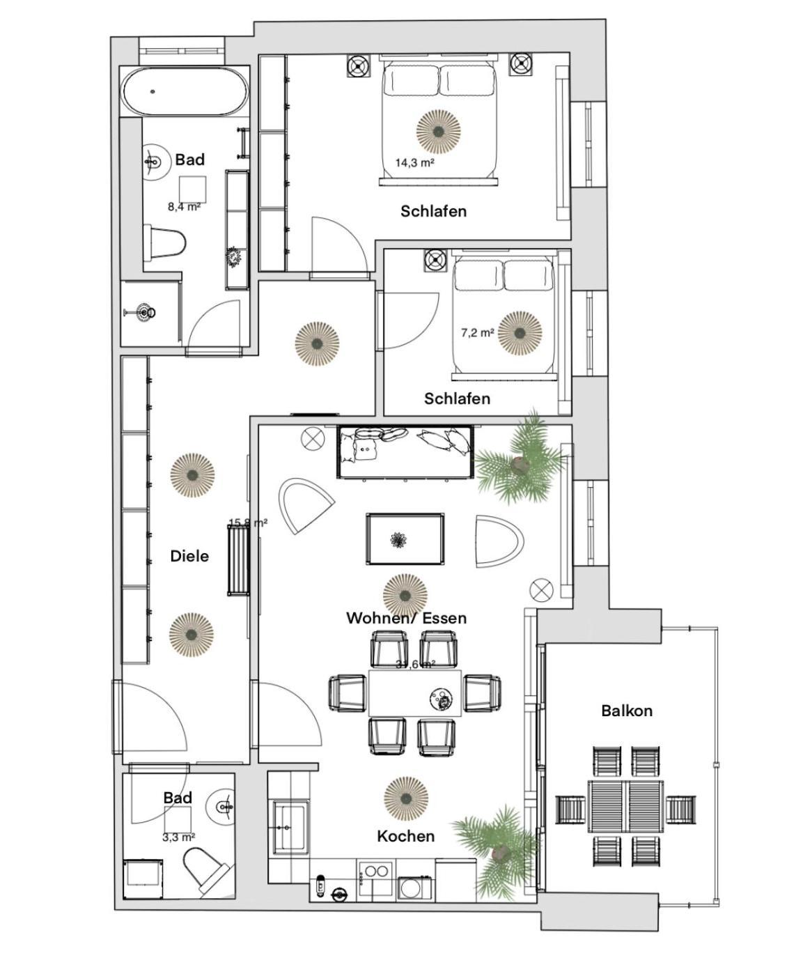Pineapple Apartments Dresden Zwinger IX - 80 Qm - 1X Free Parking - Ngoại thất bức ảnh